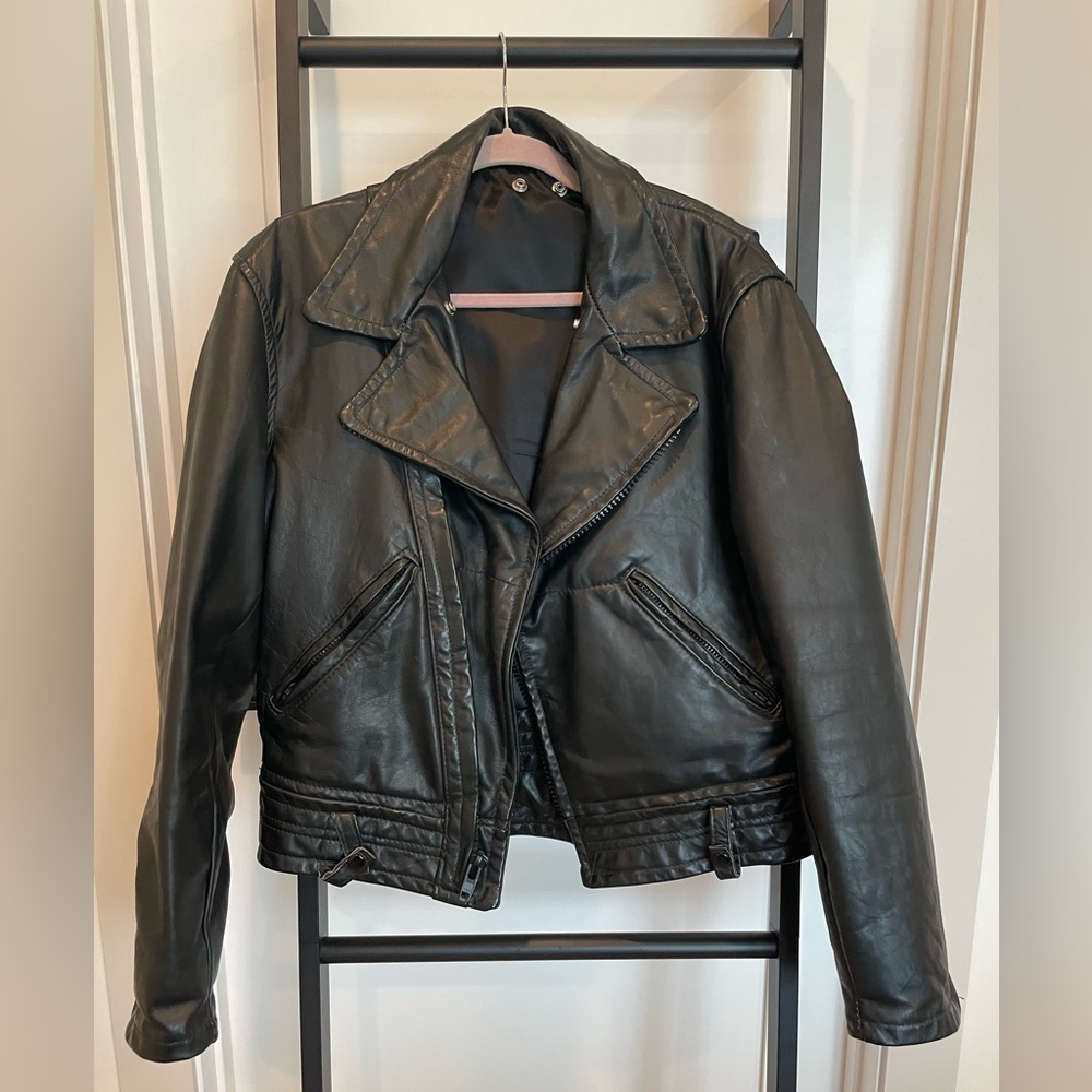 100% Genuine Leather Motorcycle Jacket